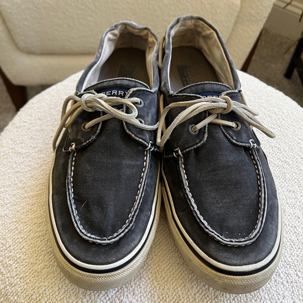 Sperry Men's Dark Navy Canvas Boat Shoes